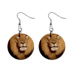 lion 1  Button Earrings