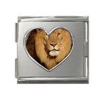 lion Mega Link Heart Italian Charm (18mm)