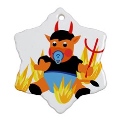 Devil Baby Snowflake Ornament (Two Sides) from ArtsNow.com Front