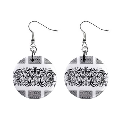 Celtic Dragons 1  Button Earrings from ArtsNow.com Front