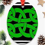 Celtic Knot_Green Ornament (Oval)