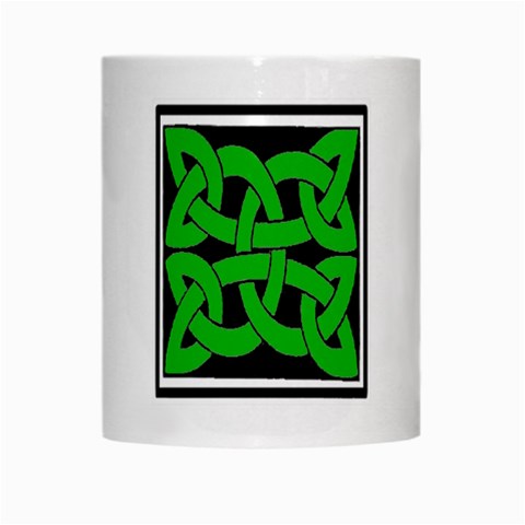 Celtic Knot_Green White Mug from ArtsNow.com Center
