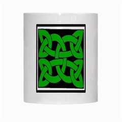 Celtic Knot_Green White Mug from ArtsNow.com Center