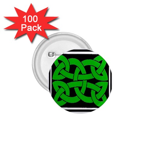 Celtic Knot_Green 1.75  Button (100 pack)  from ArtsNow.com Front