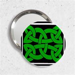 Celtic Knot_Green 2.25  Handbag Mirror