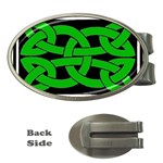 Celtic Knot_Green Money Clip (Oval)