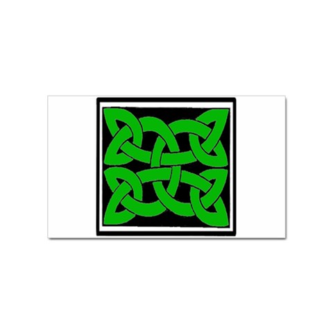 Celtic Knot_Green Sticker Rectangular (100 pack) from ArtsNow.com Front