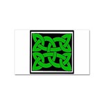 Celtic Knot_Green Sticker Rectangular (100 pack)