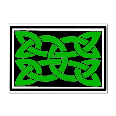 Celtic Knot_Green Sticker A4 (10 pack) from ArtsNow.com Front
