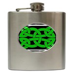 Celtic Knot_Green Hip Flask (6 oz)