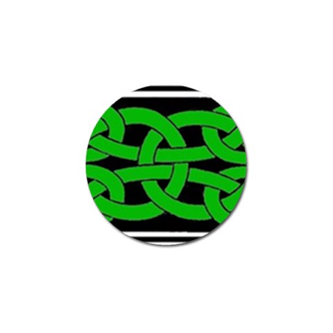 Celtic Knot_Green Golf Ball Marker (10 pack) from ArtsNow.com Front