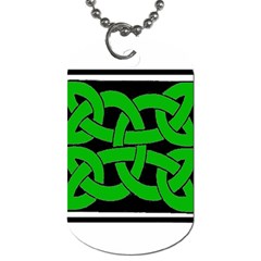 Celtic Knot_Green Dog Tag (Two Sides) from ArtsNow.com Front