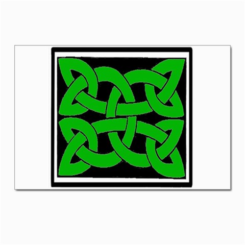 Celtic Knot_Green Postcard 4 x 6  (Pkg of 10) from ArtsNow.com Front