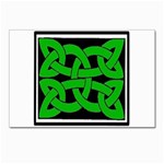Celtic Knot_Green Postcard 5  x 7 