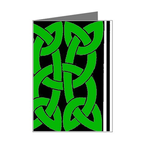 Celtic Knot_Green Mini Greeting Card from ArtsNow.com Left