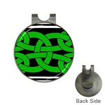 Celtic Knot_Green Golf Ball Marker Hat Clip