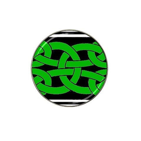 Celtic Knot_Green Hat Clip Ball Marker (4 pack) from ArtsNow.com Front
