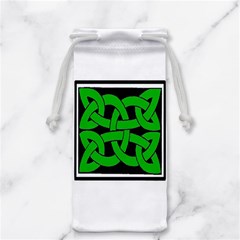 Celtic Knot_Green Jewelry Bag from ArtsNow.com Front