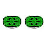 Celtic Knot_Green Cufflinks (Oval)