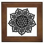 Celtic Mandala B&W Framed Tile