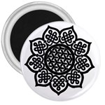 Celtic Mandala B&W 3  Magnet