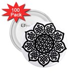 Celtic Mandala B&W 2.25  Button (100 pack)