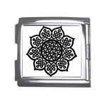 Celtic Mandala B&W Mega Link Italian Charm (18mm)