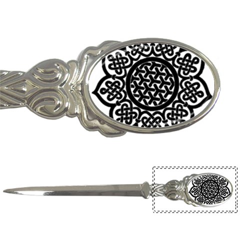 Celtic Mandala B&W Letter Opener from ArtsNow.com Front