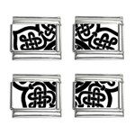 Celtic Mandala B&W 9mm Italian Charm (4 pack)