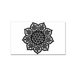 Celtic Mandala B&W Sticker (Rectangular)