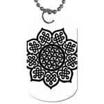Celtic Mandala B&W Dog Tag (One Side)