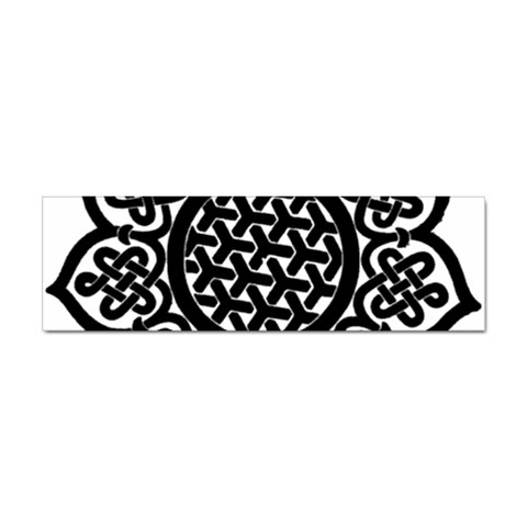 Celtic Mandala B&W Sticker Bumper (100 pack) from ArtsNow.com Front