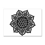 Celtic Mandala B&W Sticker A4 (100 pack)