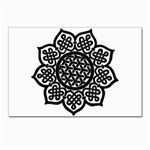 Celtic Mandala B&W Postcard 4  x 6 