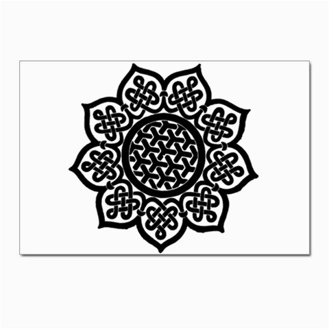 Celtic Mandala B&W Postcards 5  x 7  (Pkg of 10) from ArtsNow.com Front