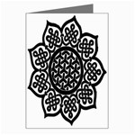 Celtic Mandala B&W Greeting Card