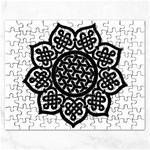 Celtic Mandala B&W Jigsaw Puzzle (Rectangular)