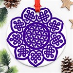 Celtic Mandala_violet Ornament (Round)