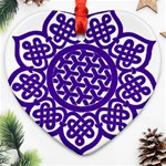 Celtic Mandala_violet Ornament (Heart)