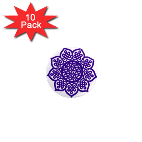 Celtic Mandala_violet 1  Mini Magnet (10 pack)  from ArtsNow.com Front