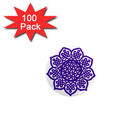 Celtic Mandala_violet 1  Mini Magnet (100 pack)  from ArtsNow.com Front