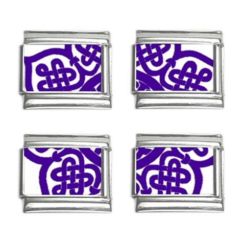Celtic Mandala_violet 9mm Italian Charm (4 pack) from ArtsNow.com Front