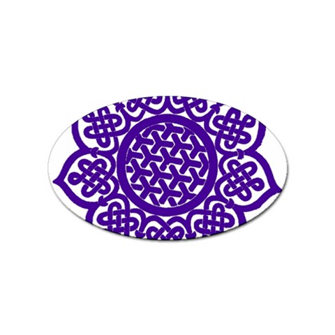 Celtic Mandala_violet Sticker (Oval) from ArtsNow.com Front