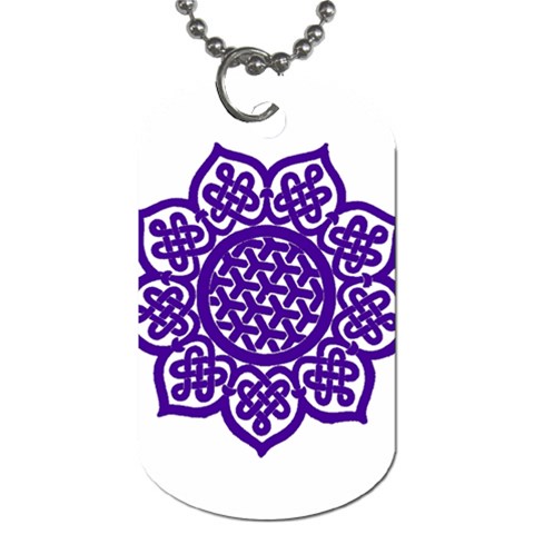 Celtic Mandala_violet Dog Tag (One Side) from ArtsNow.com Front