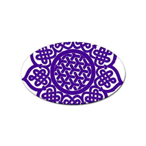 Celtic Mandala_violet Sticker Oval (100 pack) from ArtsNow.com Front