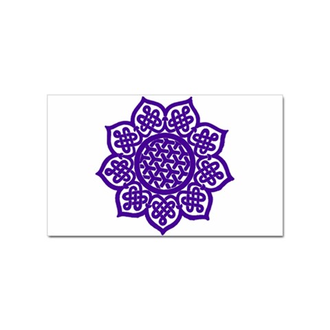 Celtic Mandala_violet Sticker Rectangular (100 pack) from ArtsNow.com Front