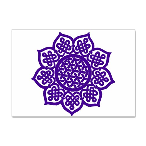 Celtic Mandala_violet Sticker A4 (10 pack) from ArtsNow.com Front