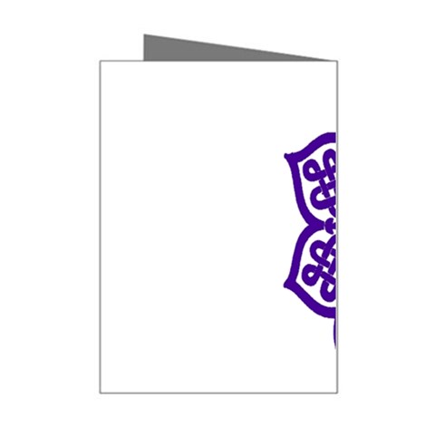 Celtic Mandala_violet Mini Greeting Card from ArtsNow.com Right