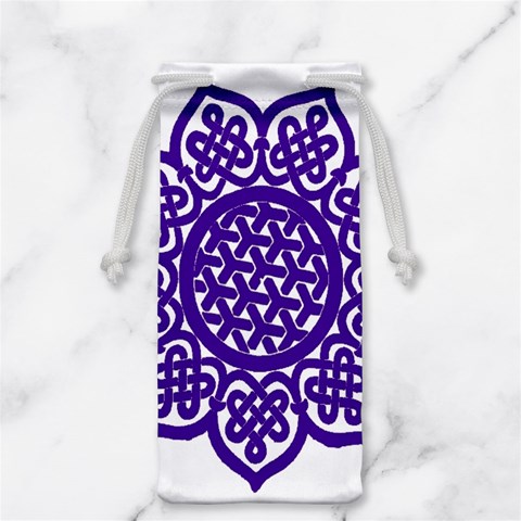Celtic Mandala_violet Jewelry Bag from ArtsNow.com Back