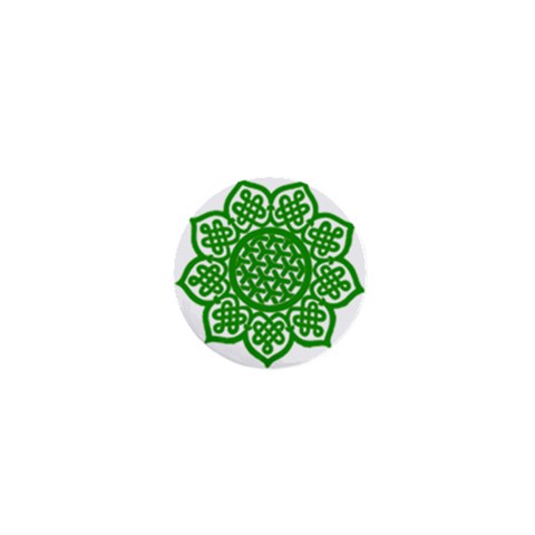 Celtic Mandala_green 1  Mini Magnet from ArtsNow.com Front